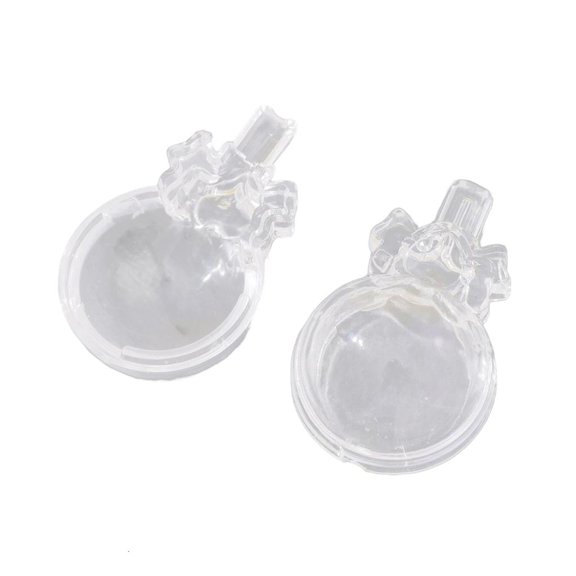 Yammee Clear Acrylic Pet Hair Memorial Keepsakes Box for DIY Decoration and Display