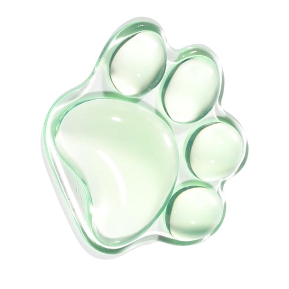 Yammee Clear CatPaw Wrist Rest Pad for Mouse Ergonomic Gel Cushions Comfort for Hand Pains Relief at Home or Work
