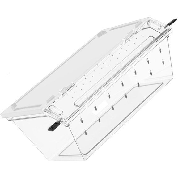 Yammee Clear Reptiles Enclosure Ventilation Easy Monitoring Habitats Terrariums Box