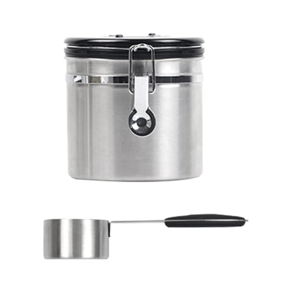 Yammee Large Coffee Canister Airtight Stainless Steel Coffee Bean Storage Container with Scoop and Date Tracker 3 Colors Choose