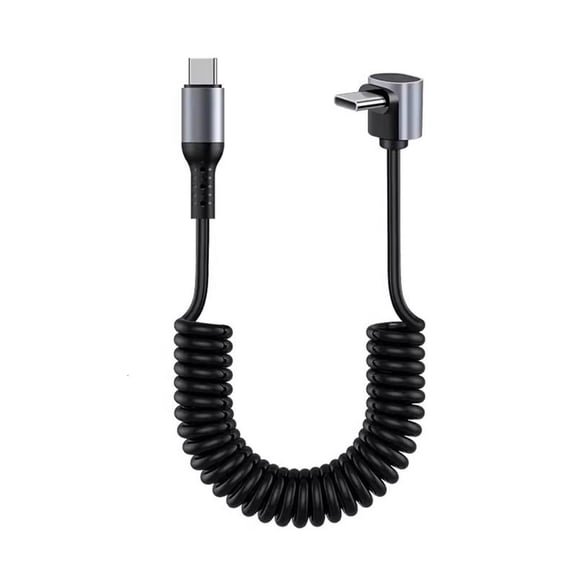 Yammee Coiled USB C To USB C Cable Fast Speed Adjustable PD100W Quick Charging