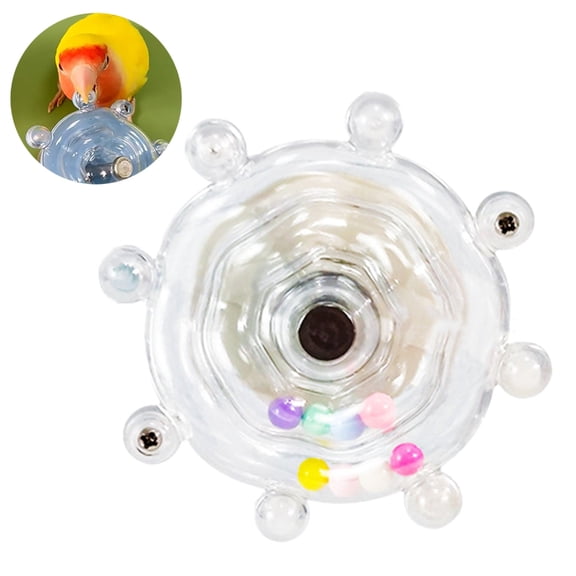 Yammee Colorful Rotating Disc Toy for Exuberances Pet Bird Conures Lovebirds and Cockatiels to Keep Them Happy and Engages