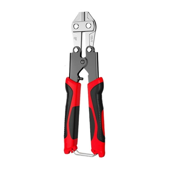 Yammee Compact 8Inch Wire Rope Cutter with Nonslip Grip Mini Bolt Cutter Chain Lock Scissors Pliers for Electricians Tool