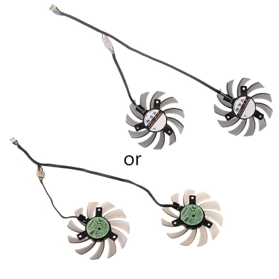 Yammee Cooler Fan For MSI GTX 1050 TI Radeon Sapphire 6930 7850 GTX 550 750 770 Video Card Cooling FD7010H12S 75MM 0.35A