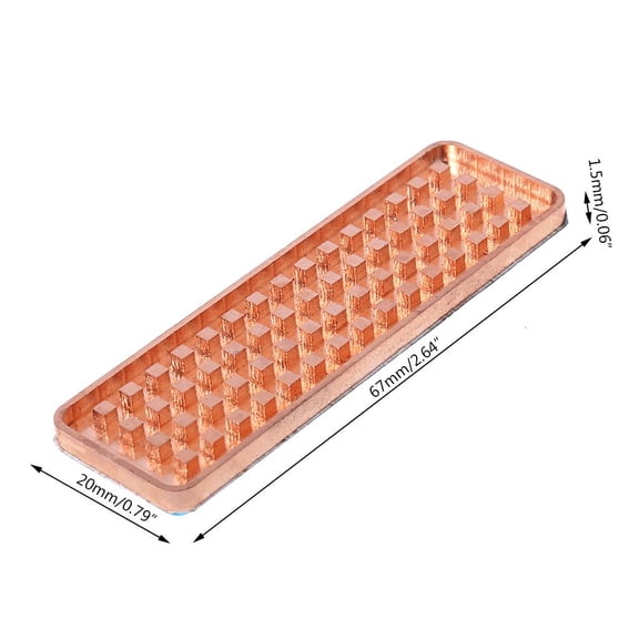 Yammee Copper PCI-E NVME for M.2 2280 SSD Heatsinks for M.2 NVME Solid State Hard Drive