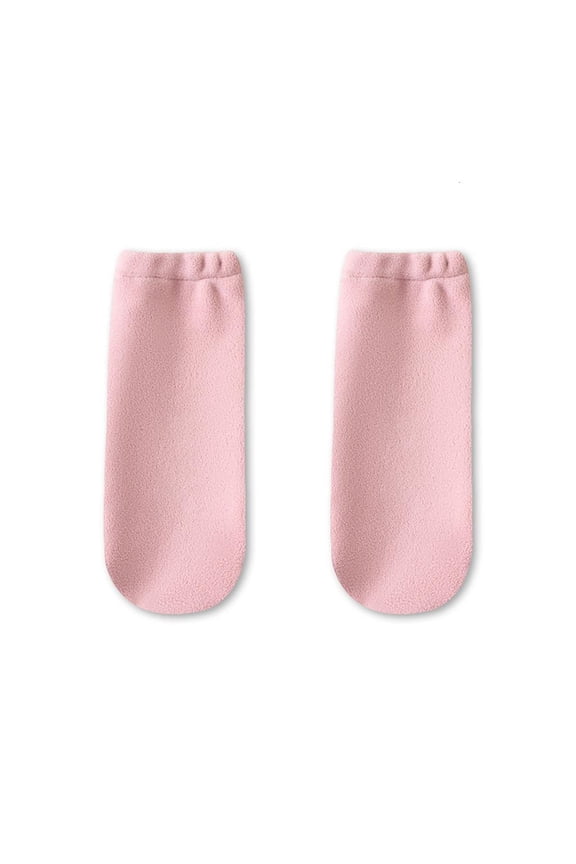 Yammee Coral Fleece Home Night Sleeping Socks for Female Elderly and Maternity Use Cold Season Thick Plush Slipper Socks Gift