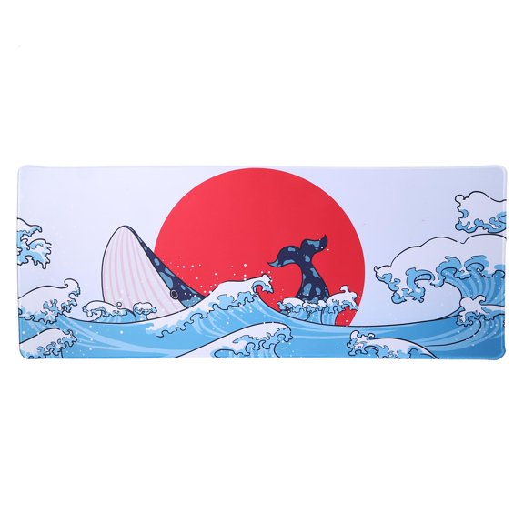 Yammee Coral Sea Smooth Natural Rubber Mouse Pad Mousepad Stitched Edge Anti-Slip Mat