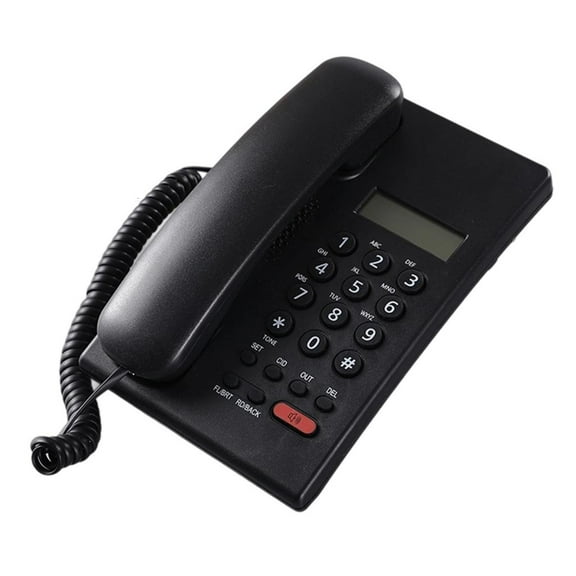 Yammee Corded Telephone Basic Landline Phone for Seniors Analog Home Phone Call Display