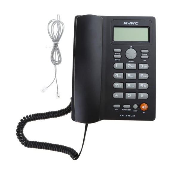 Yammee Corded Telephone Landline Telephone Big Button Landline Phones with Caller Identification for Front Desk Home Hotel