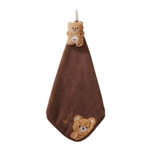 Yammee Cute Animal Corals Velvets Hand Towel for Quick Drying, Soft and Absorbent Hand Wash Cloth for Daily Use