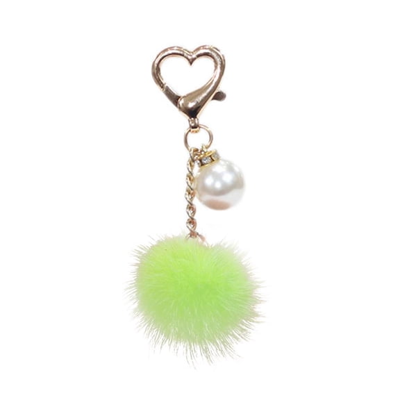 Yammee Cute Plush Balls Keychain Mobile Phone Jewelry Decor Car Key Chain Soft Pom Pom Bag Accessory for Handbags Backpack