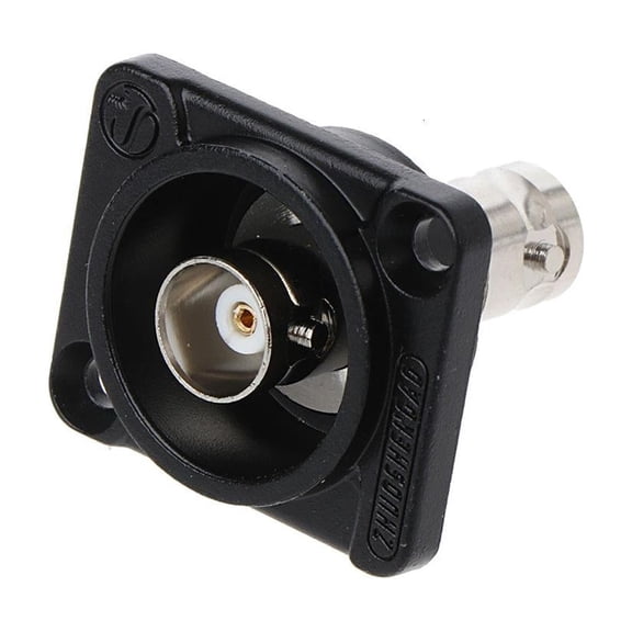 Yammee D-Type Double BNC Plug Connector Chassis Panel Mount Adapter o Monitoring Pa