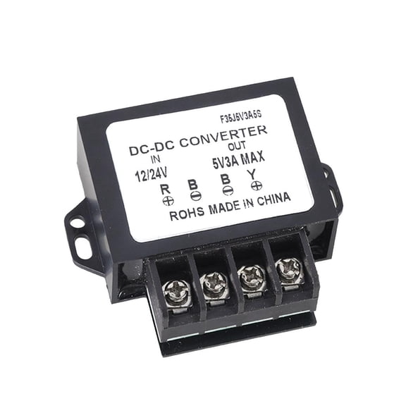 Yammee DC12V~24V to 5V Step Down Converter Regulator 3A/5A Output Waterproof Power Supply Adapter for Car Electronics