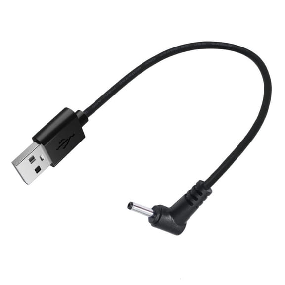 Yammee 25cm Copper USB to DC5V Charging Cable 3.5x1.35mm Elbowed Adapter for Small Fan Led Light Charging Cord