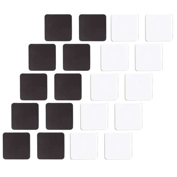 Yammee DIY Make Your Own Refrigerator Magnets Kit Transparent Acrylic Squares Magnetic Backing Sheets for Home Decoration