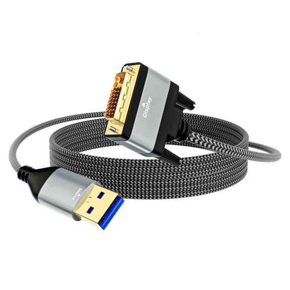 Yammee DVI Male Video Cable USB3.0 Interfaces 1920x1200 Resolution For Office Home Use