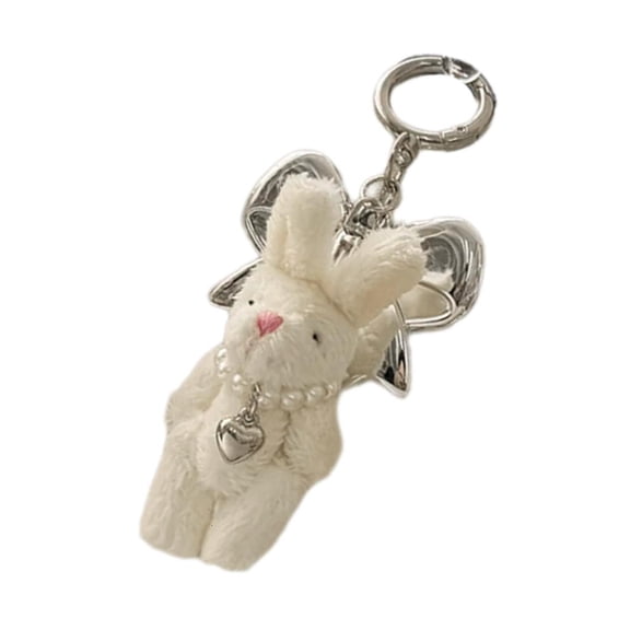 Yammee Delicate Plush Bear Keychain Animal Phone Charm Unique Keyring Bag Pendant Accessory for Car Key Purse Wallet Backpack