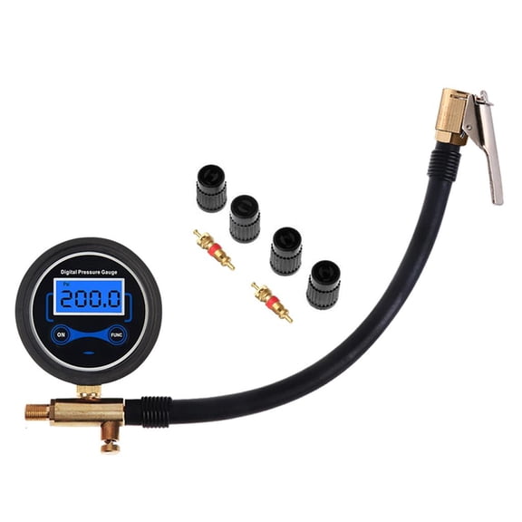 Yammee Digital Tire Pressure Gauge Tire Pressure Tester 200PSI Air Chuck & Compressor
