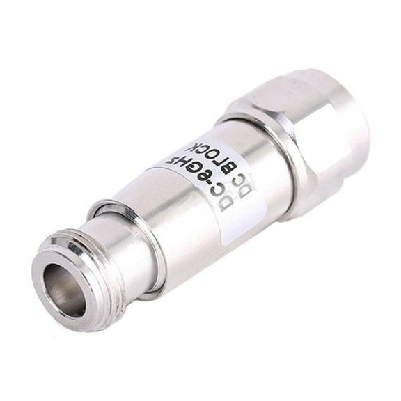 Yammee Direct Current Block on Inner Conductors 50Ohm N Male to N Female RFCoaxial Block