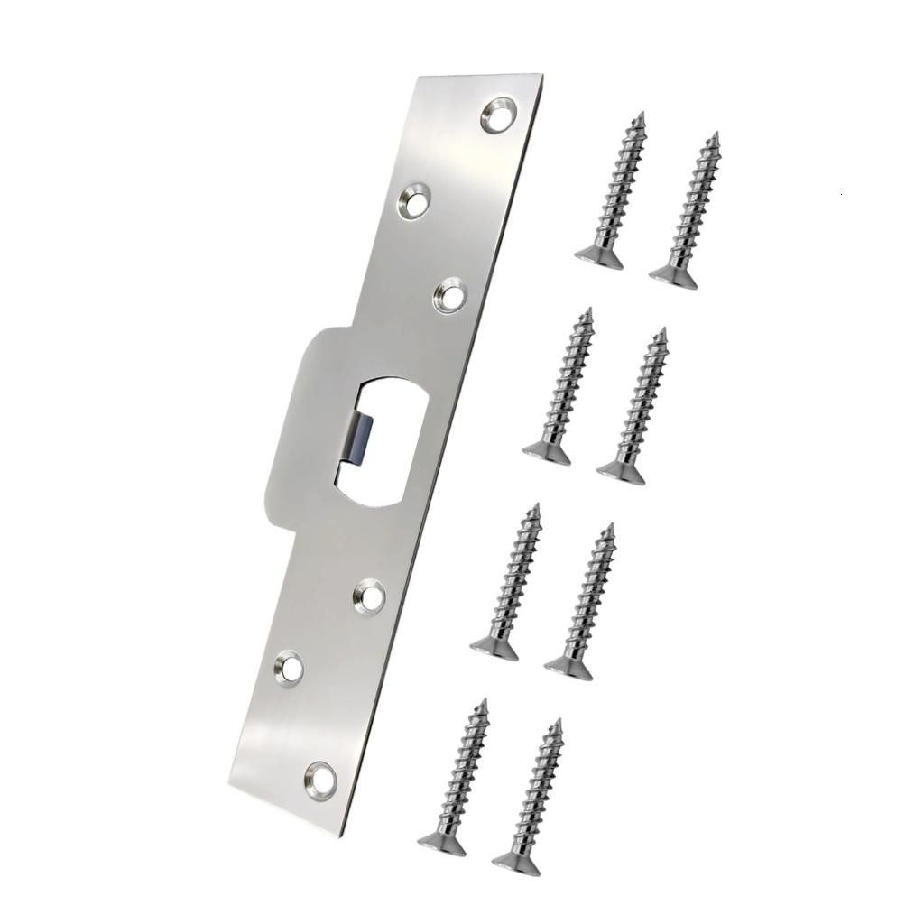 Yammee Door Latches Restorer Strikes Plate Stainless Steel Double Hole 