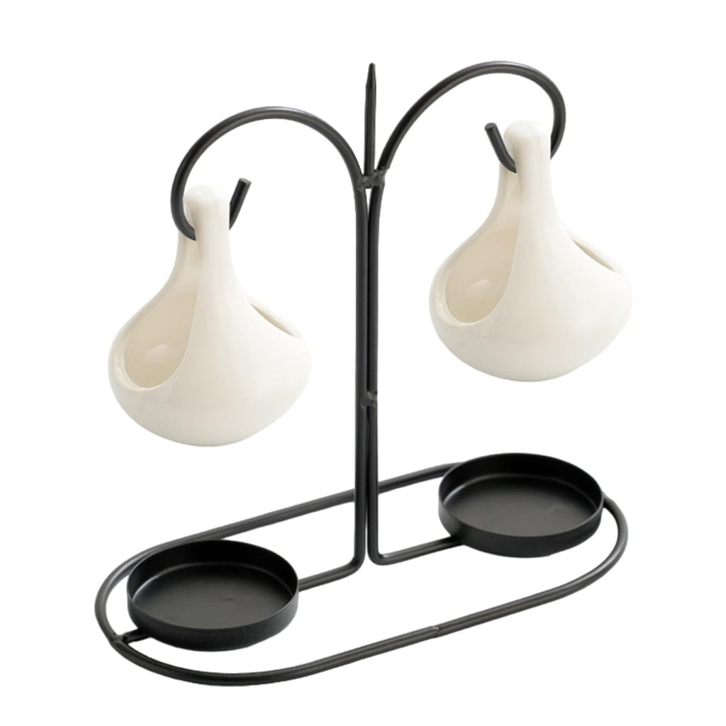 Pot Diffiuzer Yammee Double Ceramics Pot Oil Burners Diffuser Tealight Candle Holder ...