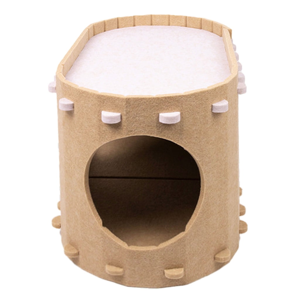 Yammee DoubleDecks Cat Tree Cat Cave Bed Assembly House Cat Soft ...