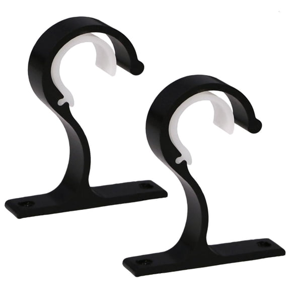 Yammee Drapery Hooks Bracket Adjustable Rod Holder for Window Decoration Set of 2 Multi Color