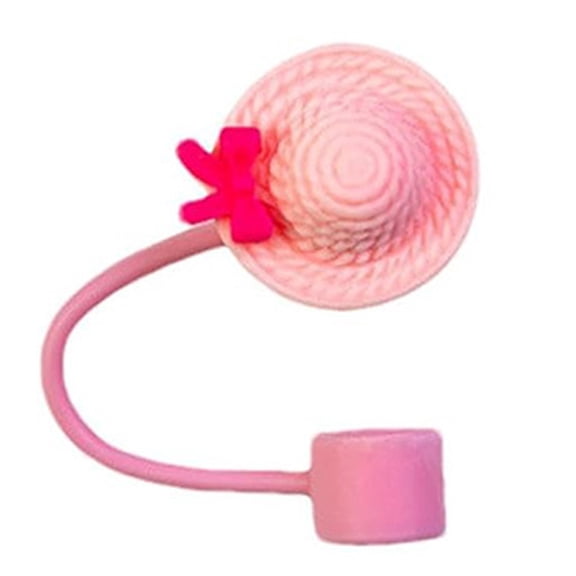Yammee Drinking Straw Tip Lid Lovely Hat Shape Silicone Straw Covers Caps Easy Use