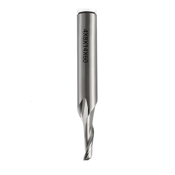 Yammee Durability Single Flute End Mill Router Bit For Aluminum Milling Single Flute Large Spirals Smooth Chip Removal
