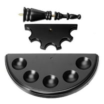 Yammee Durable Wooden Pipe Display Stand Rack Fit for 5 Smoking Pipes