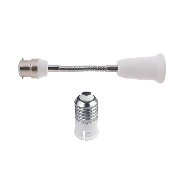 Yammee E27 Light Socket Extender Adapter Light Bulb Extension B22 to E27 Socket