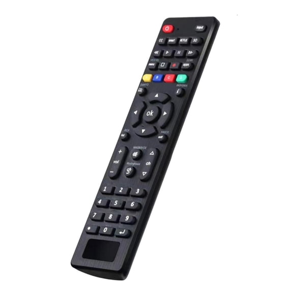 Yammee Easy Setups Universal Television Remote Control Equipped With Backlit Functionality Replacement Remote Black Color