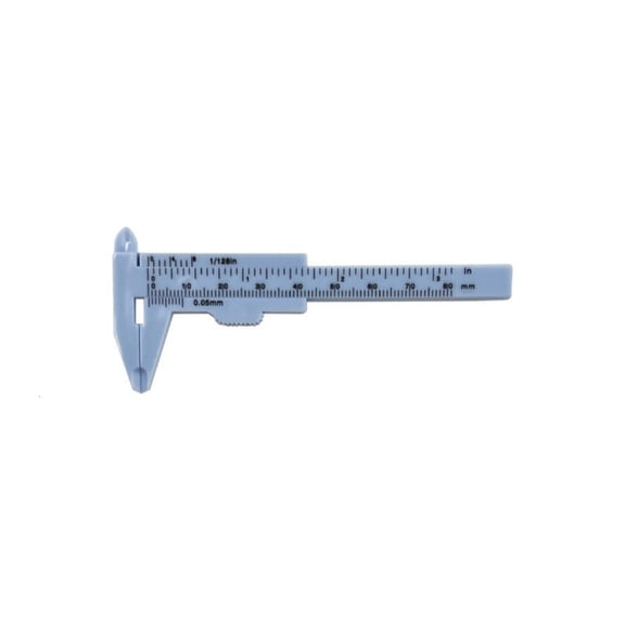 Yammee Easy Slide Plastic Calipers with Clear Double Scale Marking 0.1mm Resolution Verniers Calipers Tool for Accurate Readings