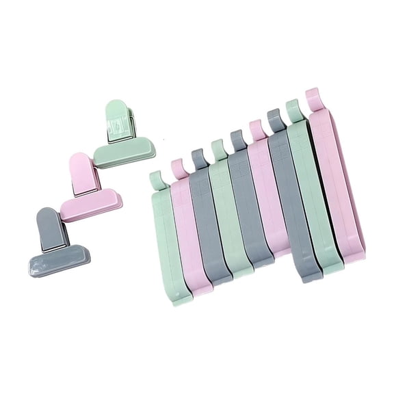 Yammee Effective 12 Clips Set Color Coded Kitchen Storage Solution Blocks Air Moisture Entry