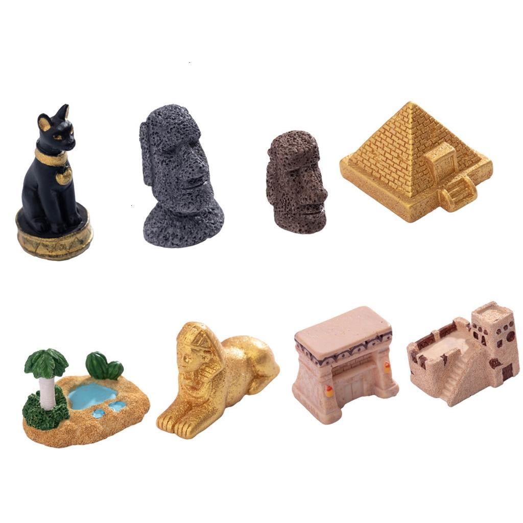 Yammee Egyptian Figure Decorations Set Egypt Pyramid Toy Egypt Decors ...