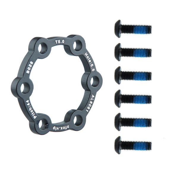 Yammee Electric Scooter Brake Disc Replacement 6 Hole Brake Disc With 6 Screws Hub Heightening Pad Brake Disc Gaskets Enduring