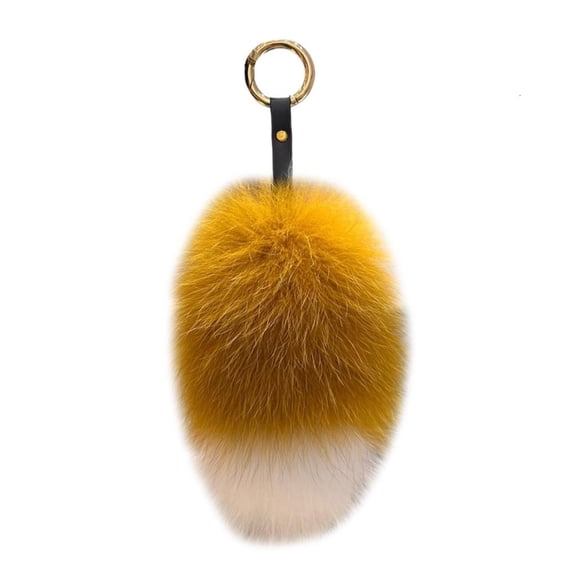 Yammee Elegant Animal Tail Shape Keychain Pendant Eye Catching Keyring Handbag Jewelry