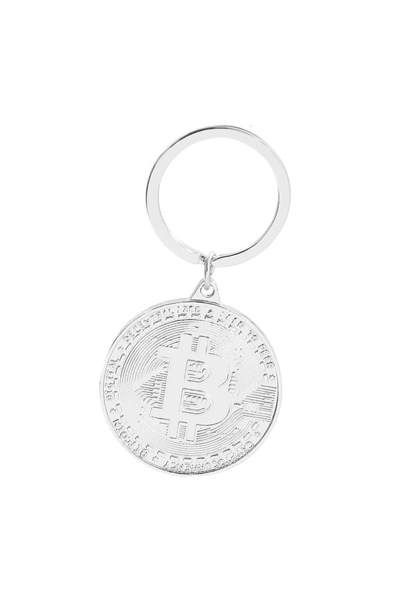 Yammee Elegant Bitcoins Inspired Keychain Commemorative Metal Coin For Collectors Stylish Everyday Carry Item Accessory