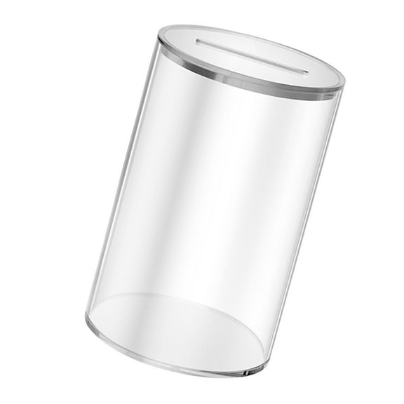Yammee Elegant Clear Money Box Acrylic Piggy Banks, Suitable for Home Decors Saving Encouragement Teenagers Cash Box
