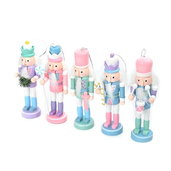 Yammee Elegant Macaron Nutcrackers Miniatures Decoration for Festival Ornamentation