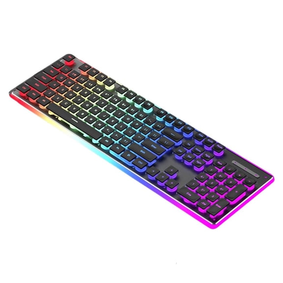Yammee Ergonomic 104Key Silents Mechanical Keyboards Cord USB Backlit for Computers