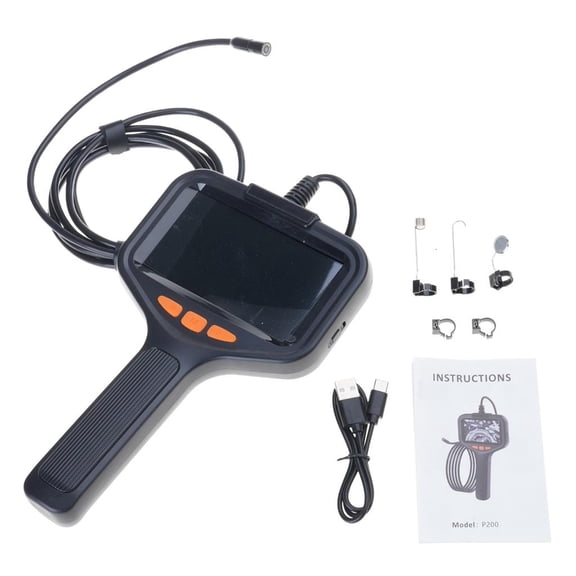 Yammee Ergonomic Handheld Borescope 1080P Camera Pipe Inspection Camera for Vehicles
