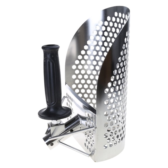 Yammee Ergonomic Metal Detecting Sand Sifter Stainless Steel Sand Shovel for Beach Underwater Treasure Hunting