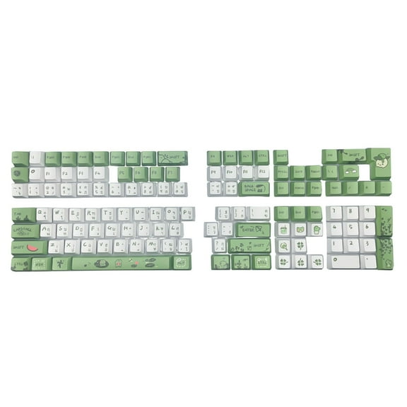 Yammee Ergonomic XDA /OEM Keycaps Thai Keycaps for 61/64/68/75/87/98/104/108 Keyboard Enthusiasts Keycaps for Improve Typing