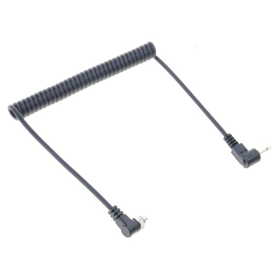 Yammee Expandable 1m Flash Syncing Cable PC To 2.5mm Port Compactly PVC Housing