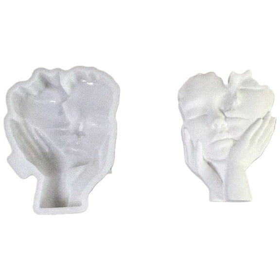 Yammee Face Candle Mold Holding Face Epoxy Resin Casting Mold for DIY Crafts,Candle