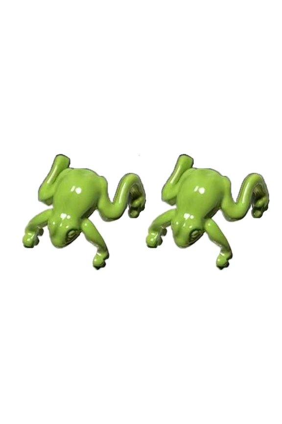 Yammee Fashion Animal Frog Ear Cuff Earrings for Women Alloy Material Earring Without Piercing Ear Clip Fake Cartilage Earrings