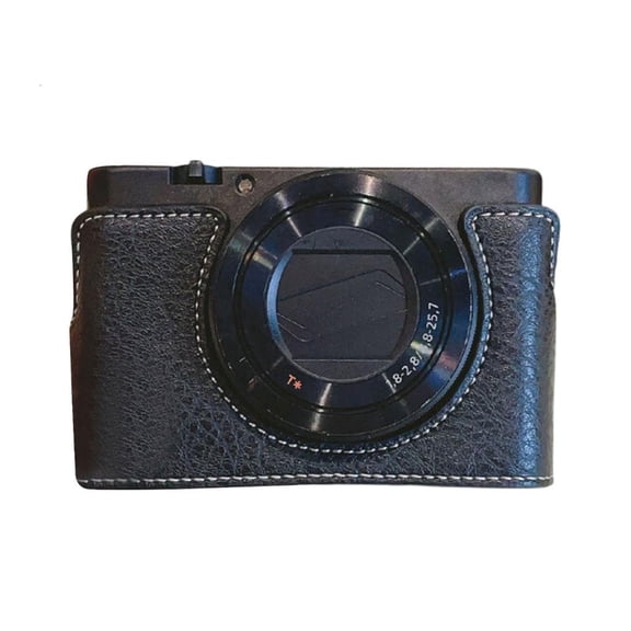Yammee Fashion Leather Half Case Soft Lining For Camera Protector Perfectly For Vloggers And Photographers
