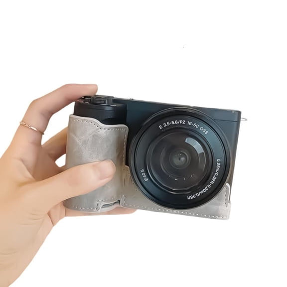Yammee Fashion PU Leather Half Cover For ZVE10 II Ideal For Travel Bloggers