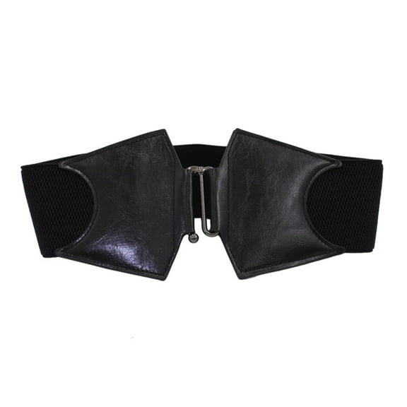 Yammee Fashion Waist Shaping Belt PU Corset Winter Clothing Underbust Belt Elastic Waistband Coat Girdle Belt Down Jacket Belt